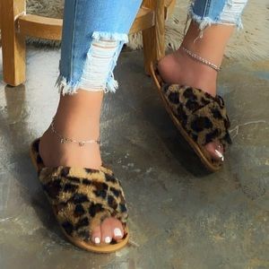 Cheetah/Leopard slippers